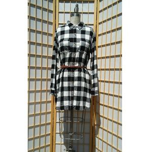 Forever 21 Flannel Dress w/ Belt Size M